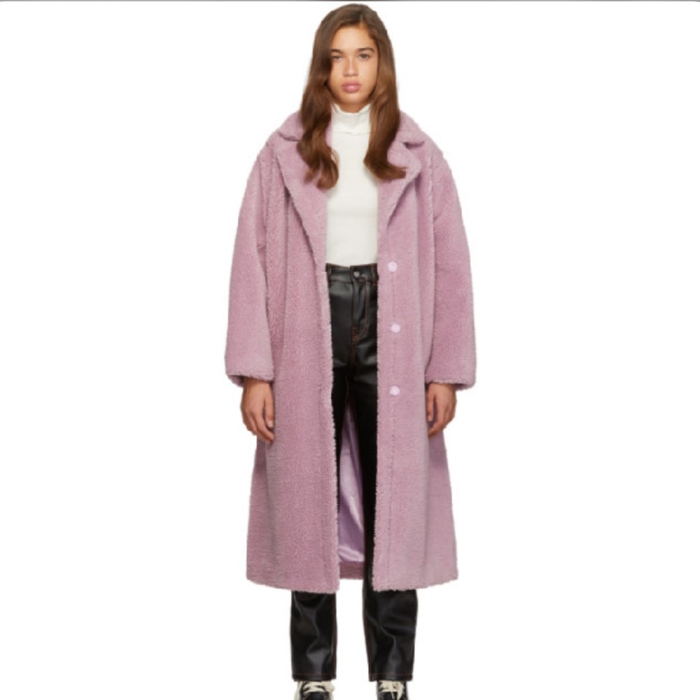 STAND STUDIO size large purple Maria coat